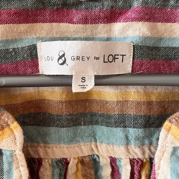 Lou & Grey for LOFT linen tunic blouse - Picture 3 of 4